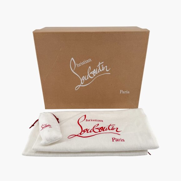 Christian Louboutin Sharkina White Mesh Red Sneakers Size 38.5 US 8.5 Women 6969 - Picture 2 of 15